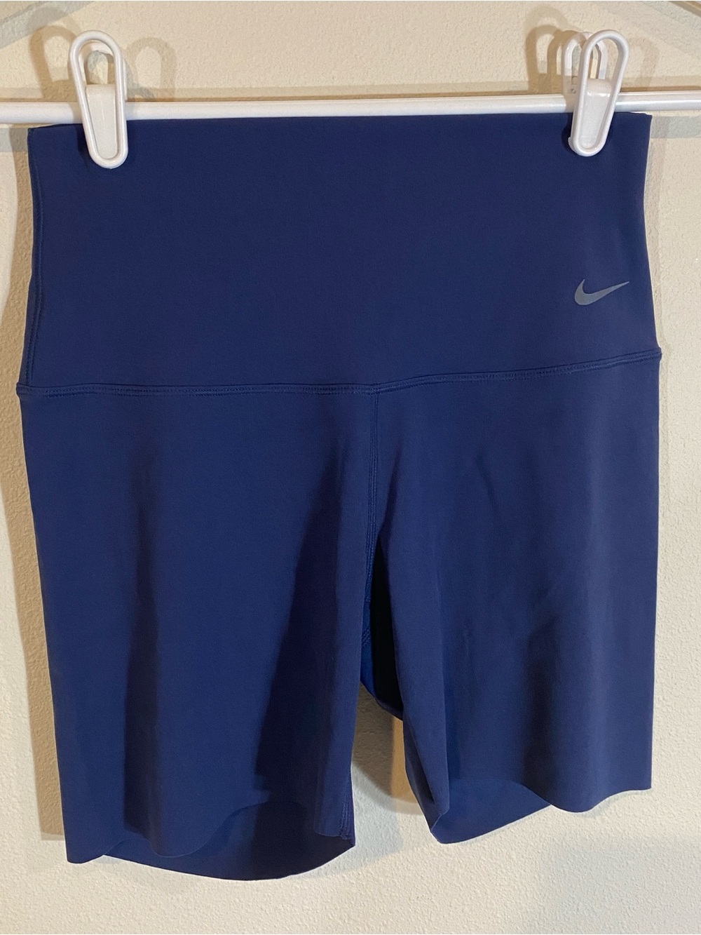 Nike Zenvy High Waisted Biker Shorts Navy Blue 5” Infinasoft $60 - Small